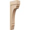 Ekena Millwork 6"W x 12"D x 36"H Thin Warren Rough Cedar Woodgrain TimberThane Corbel, Primed Tan CORUR06X12X36WARRCPR - alternate 1
